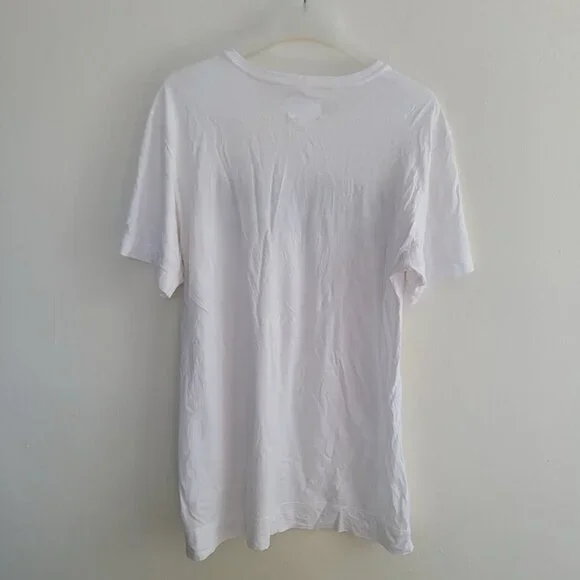 Helmut Lang Men’s Oversized Logo T-Shirt White Size XL - Picture 2 of 8